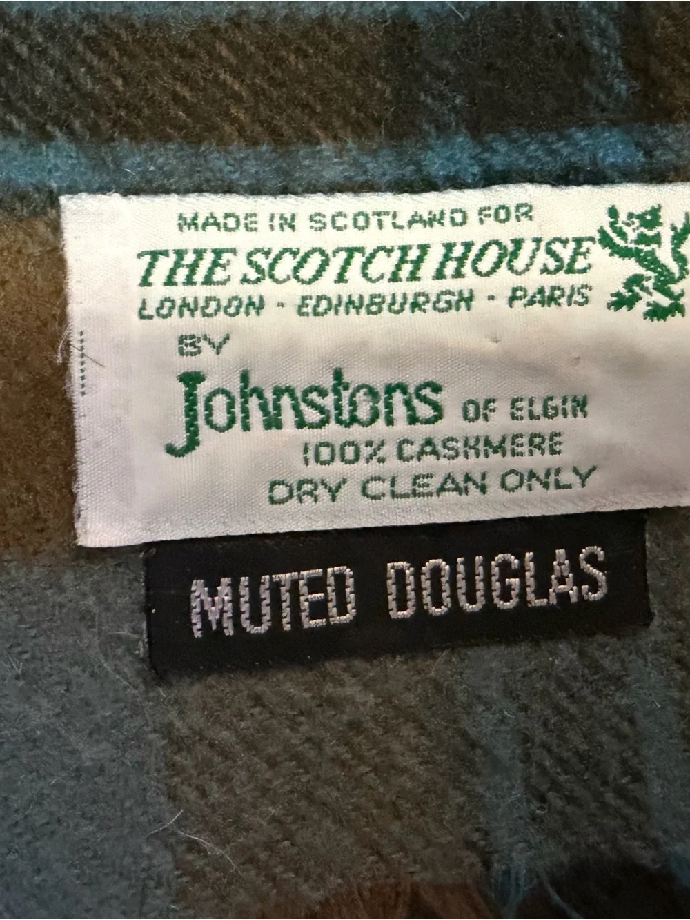 Johnstons of Elgin classic plaid